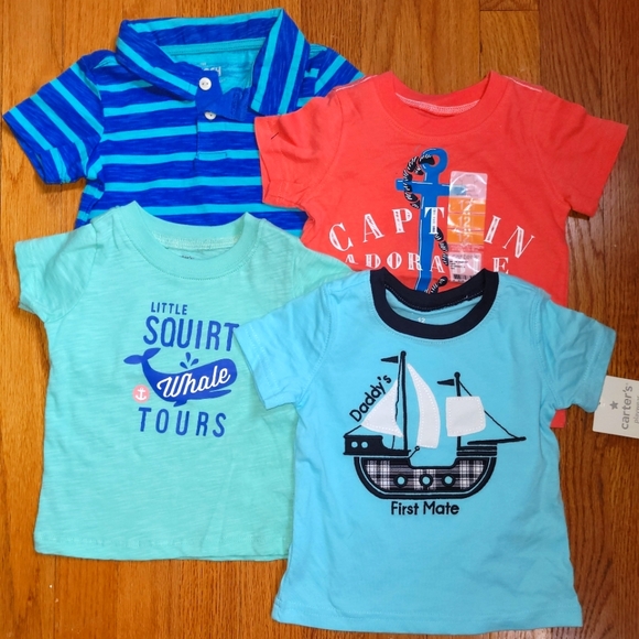 Lot of 4 Boys T-shirts NWT size 12m - Picture 1 of 1